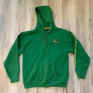 John Deere farmers, zip up hoodie Medium
